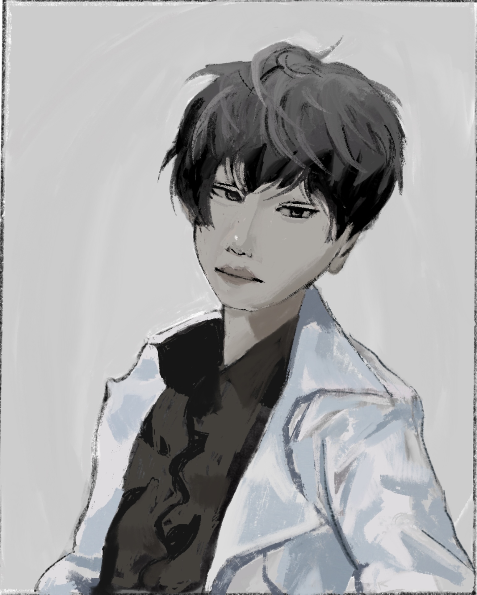 A detailed character sketch.