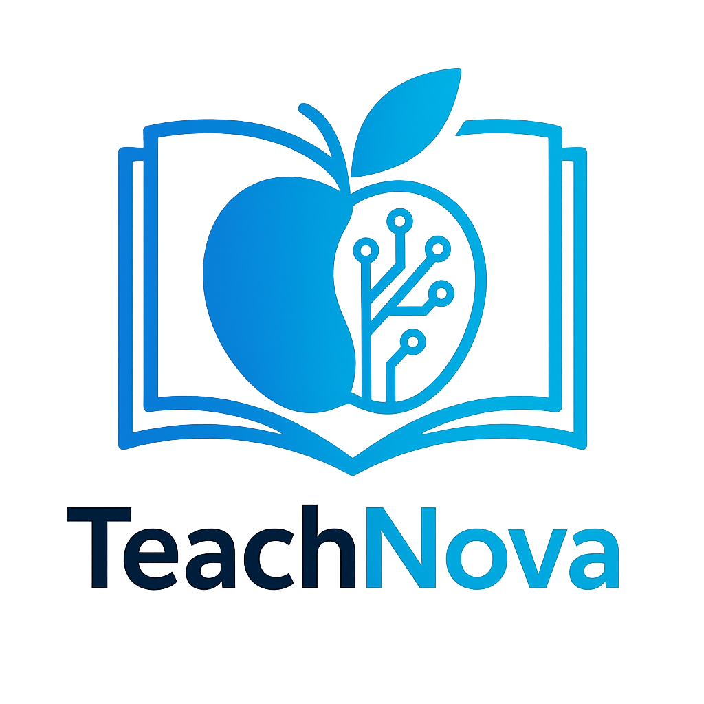 TeachNova logo by Driti Virani.